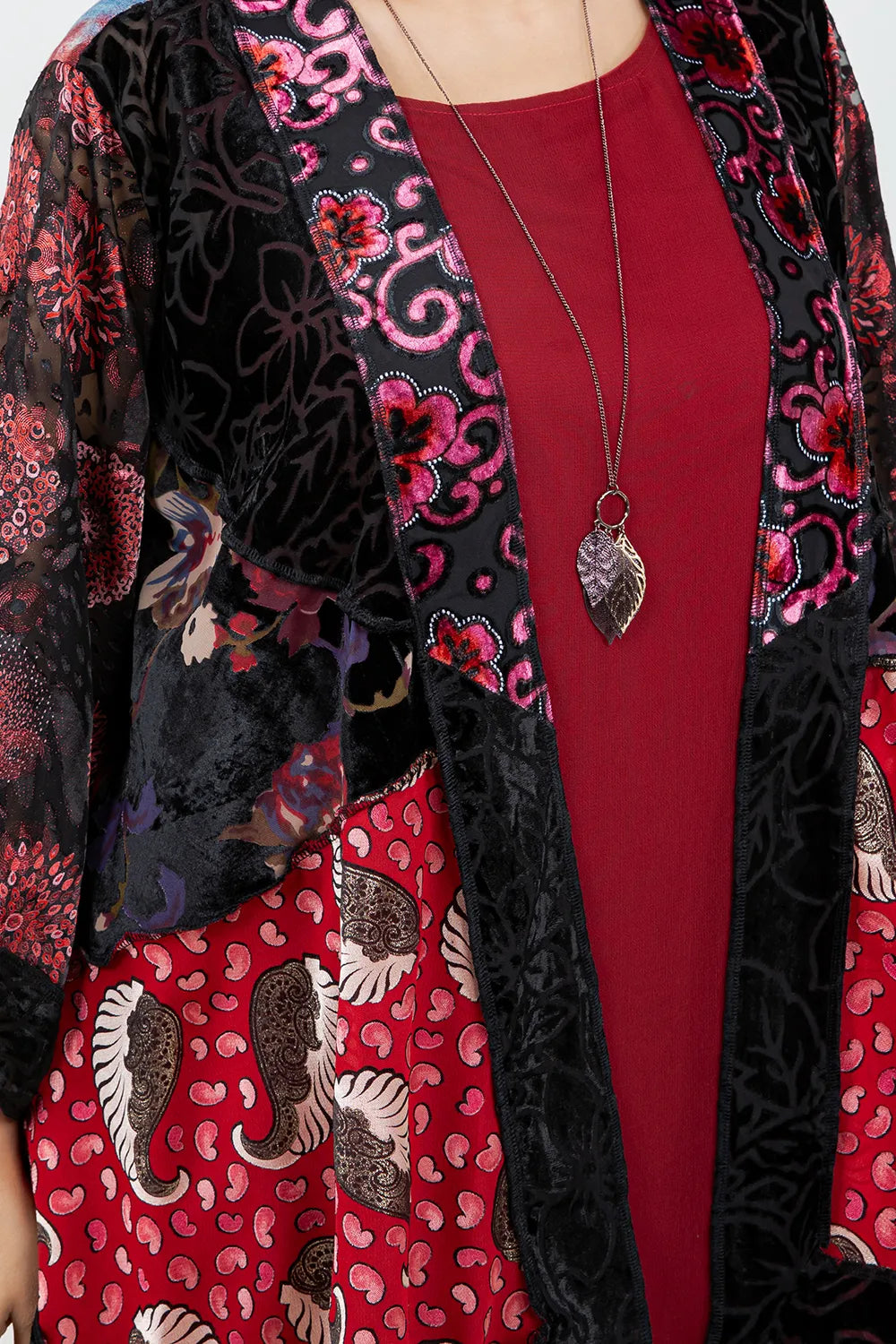 Sterling Style Short Butterfly Jacket - 6039SBJ BLK/RED