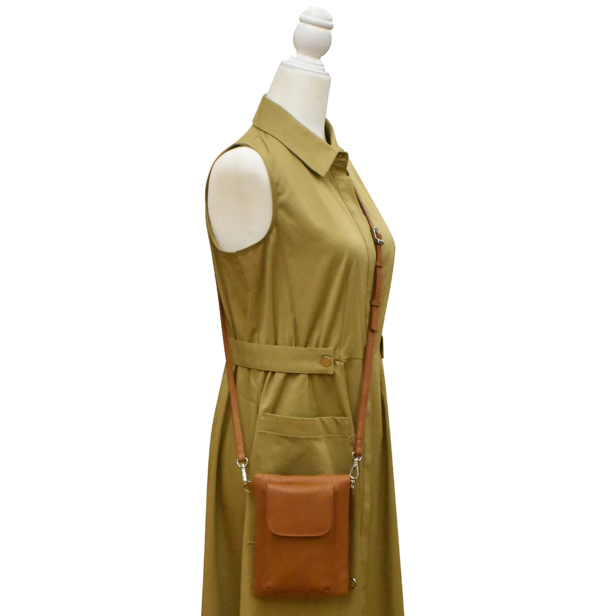 ili New York - TWO-WAY PHONE BAG - 6040 - Antique Saddle