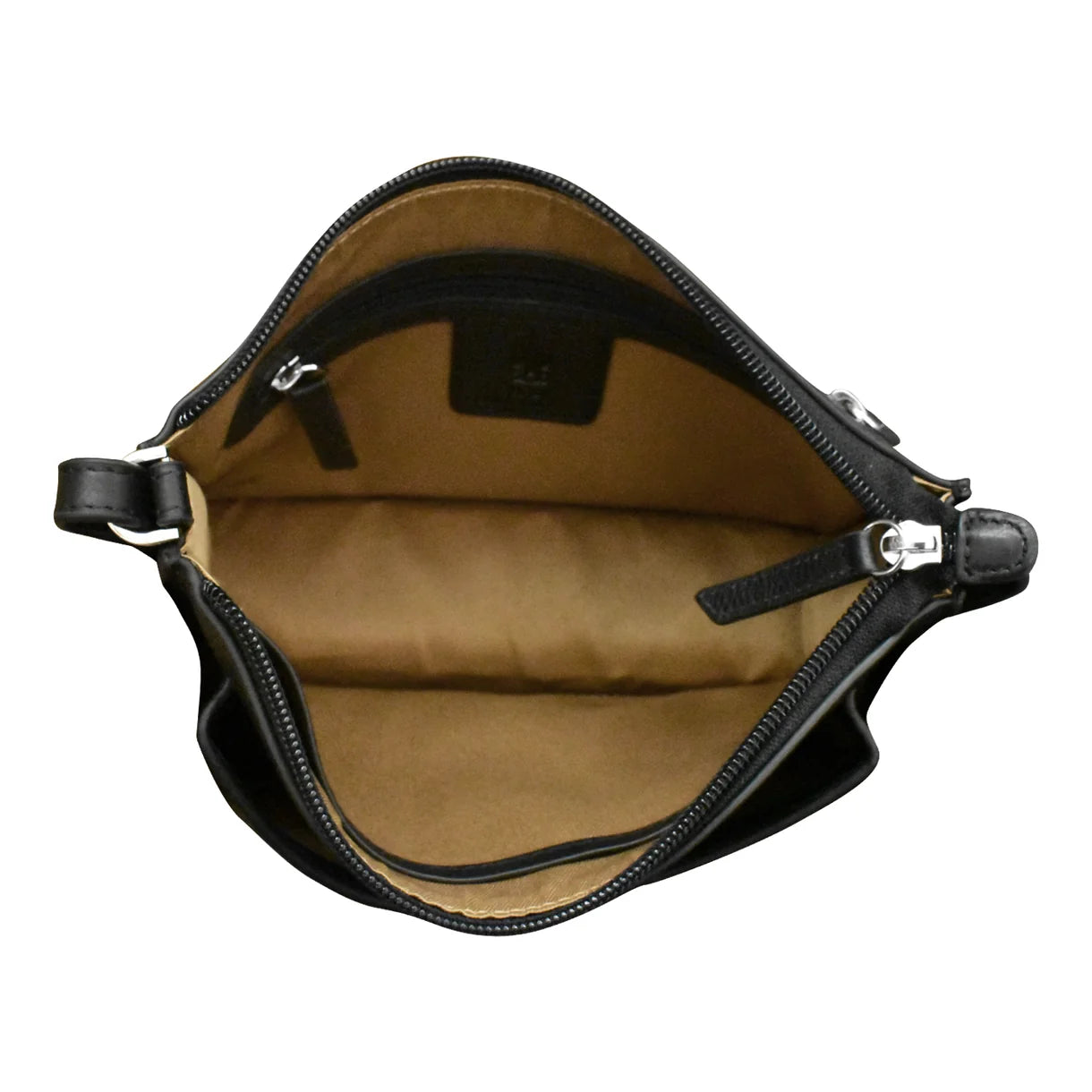 ili New York - ADJUSTABLE CROSSBODY FRONT POCKET PHONE BAG - 6046 - Black