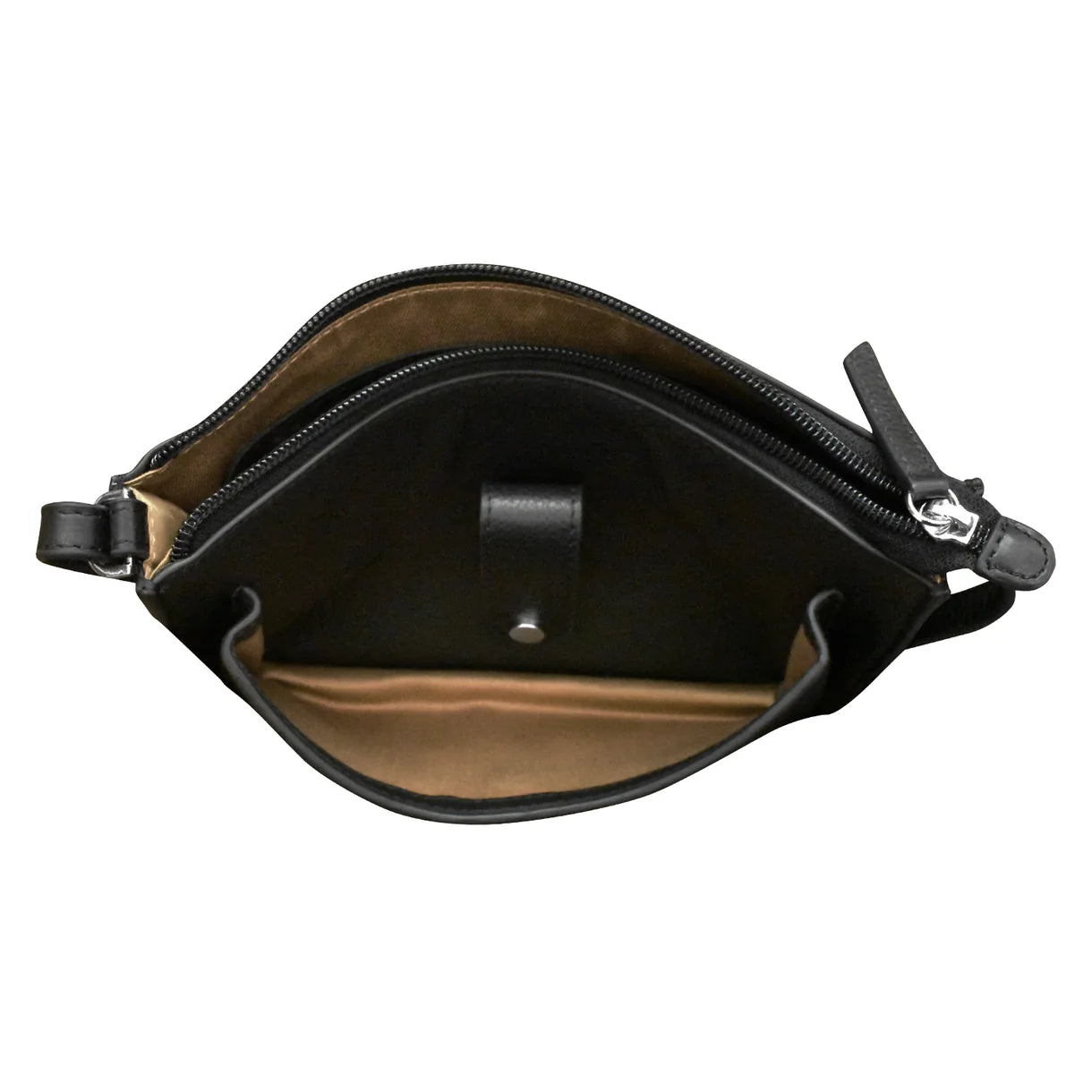 ili New York - ADJUSTABLE CROSSBODY FRONT POCKET PHONE BAG - 6046 - Black