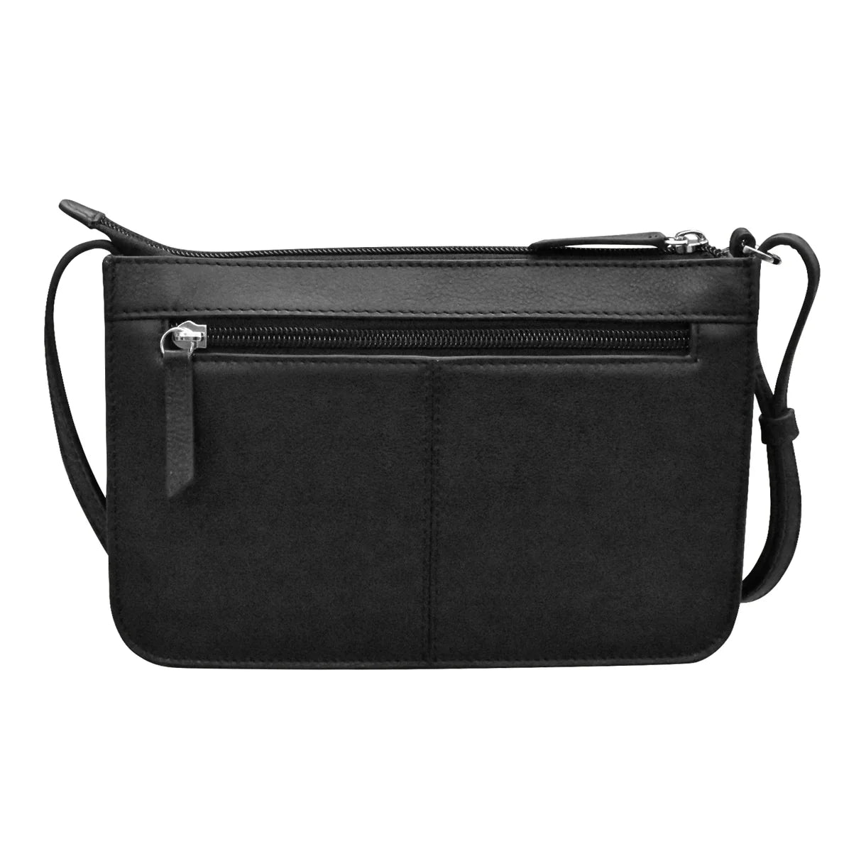 ili New York - ADJUSTABLE CROSSBODY FRONT POCKET PHONE BAG - 6046 - Black