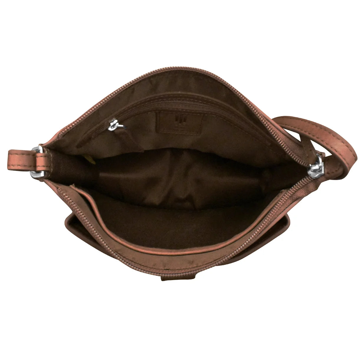 ili New York - ADJUSTABLE CROSSBODY FRONT POCKET PHONE BAG - 6046 - Toffee