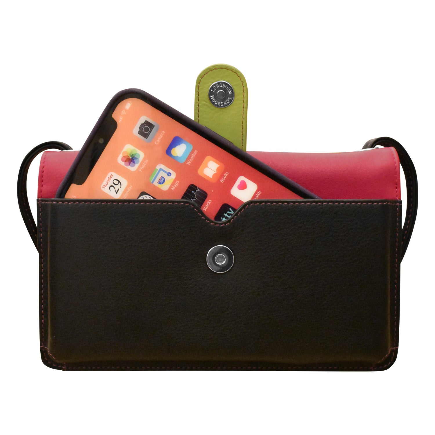 ili New York - FLAP PHONE BAG ORGANIZER - 6062 - Black Brights