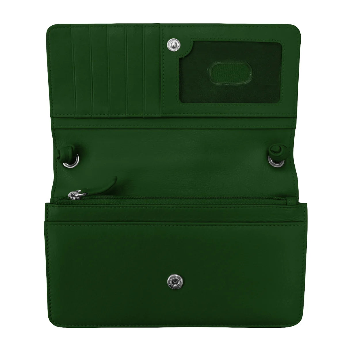 ili New York - FLAP PHONE BAG ORGANIZER - 6062 - Hunter Green
