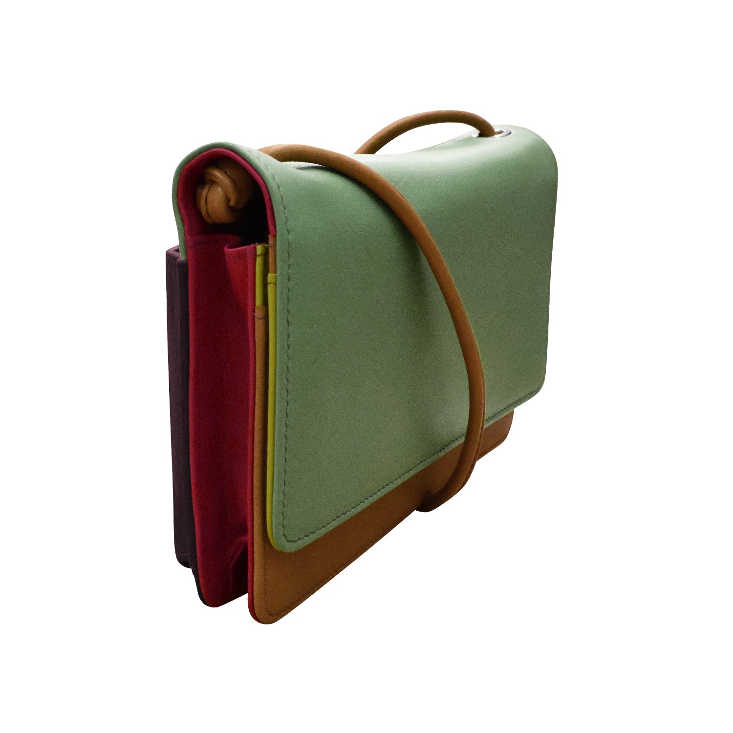 ili New York - FLAP PHONE BAG ORGANIZER - 6062 - Sage Multi
