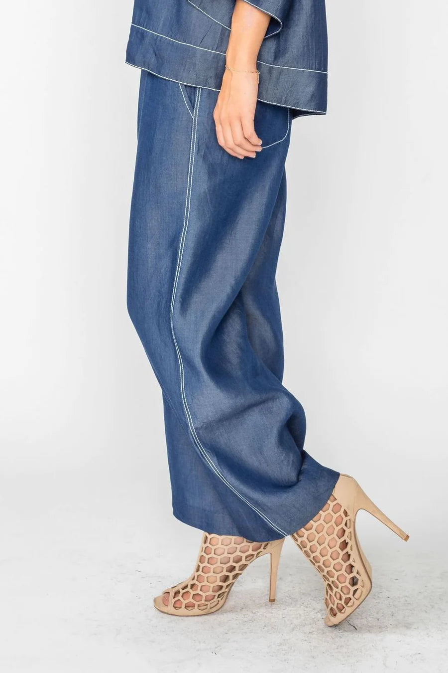 IC COLLECTION Pant- 6069P- DENIM