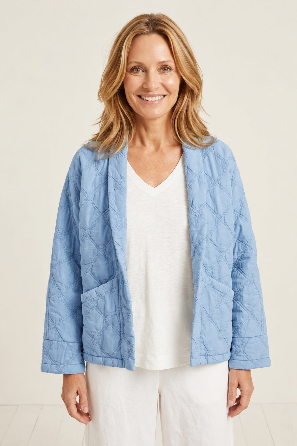 Habitat Washed Quilt Cotton Kimono Jacket - 60719 - CASCADE