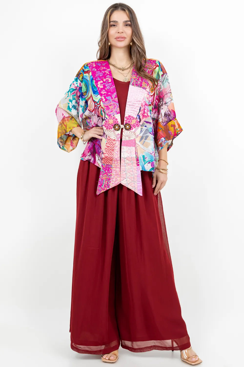 Sterling Style Frog Closure Jacket - 6077J PINK