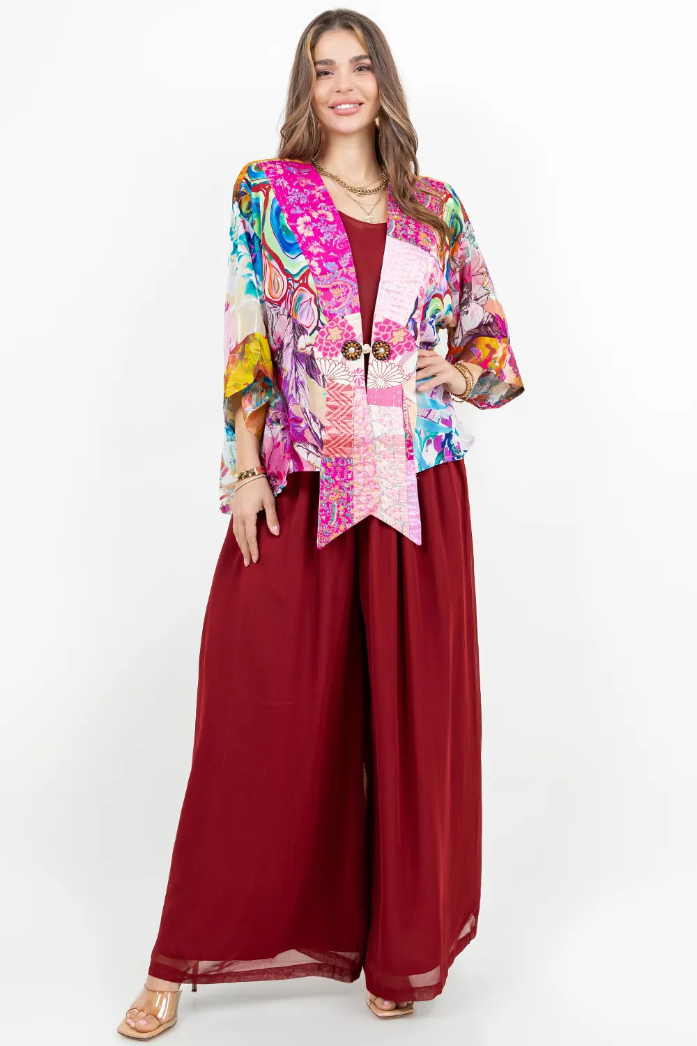 Sterling Style Frog Closure Jacket - 6077J PINK