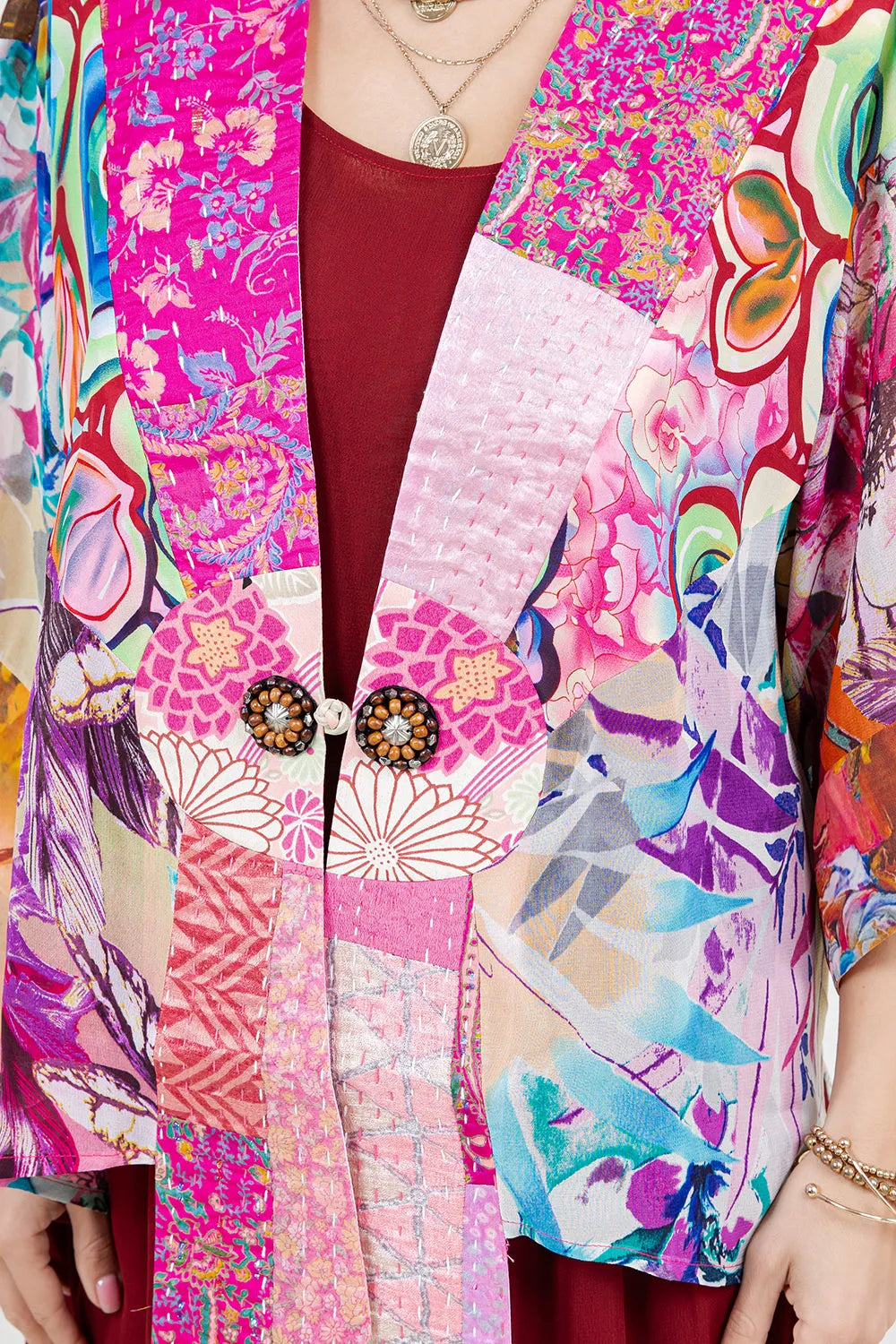 Sterling Style Frog Closure Jacket - 6077J PINK