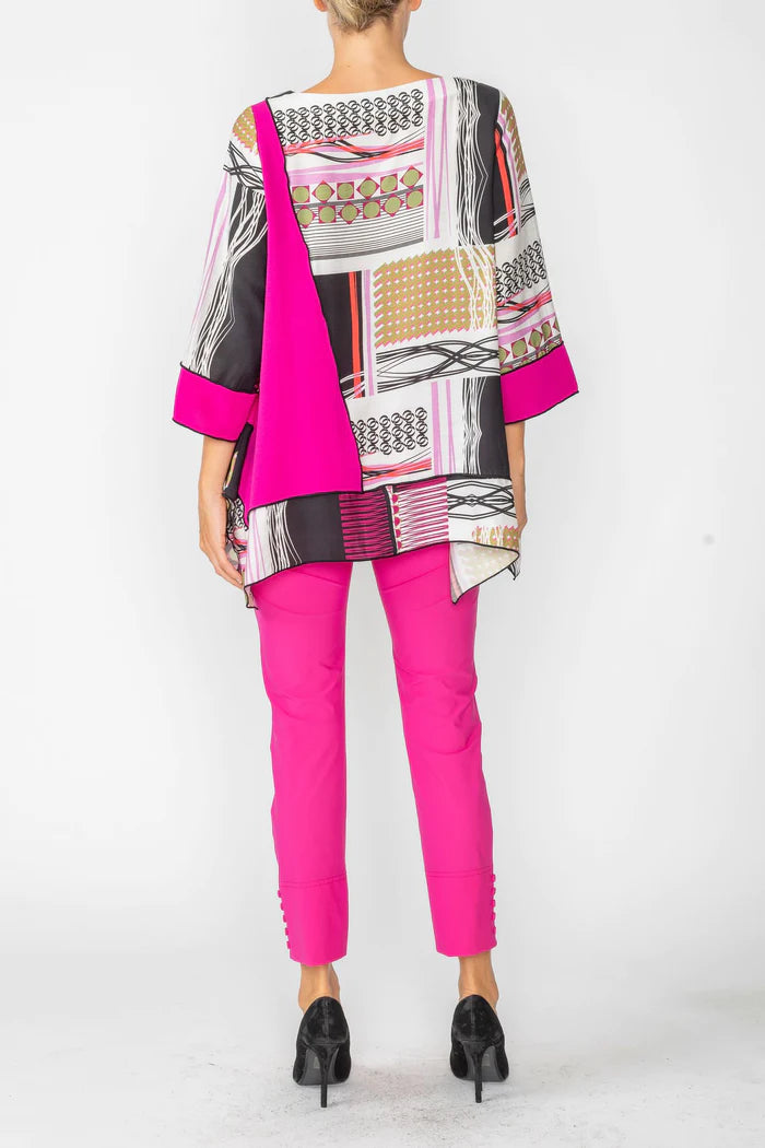 IC COLLECTION Top- 6077T- FUCHSIA