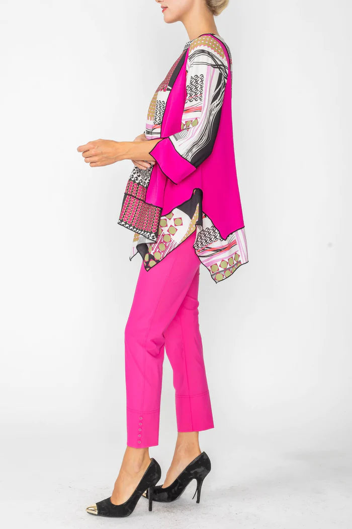 IC COLLECTION Top- 6077T- FUCHSIA