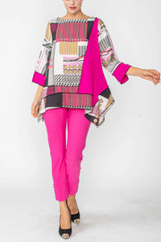 IC COLLECTION Top- 6077T- FUCHSIA