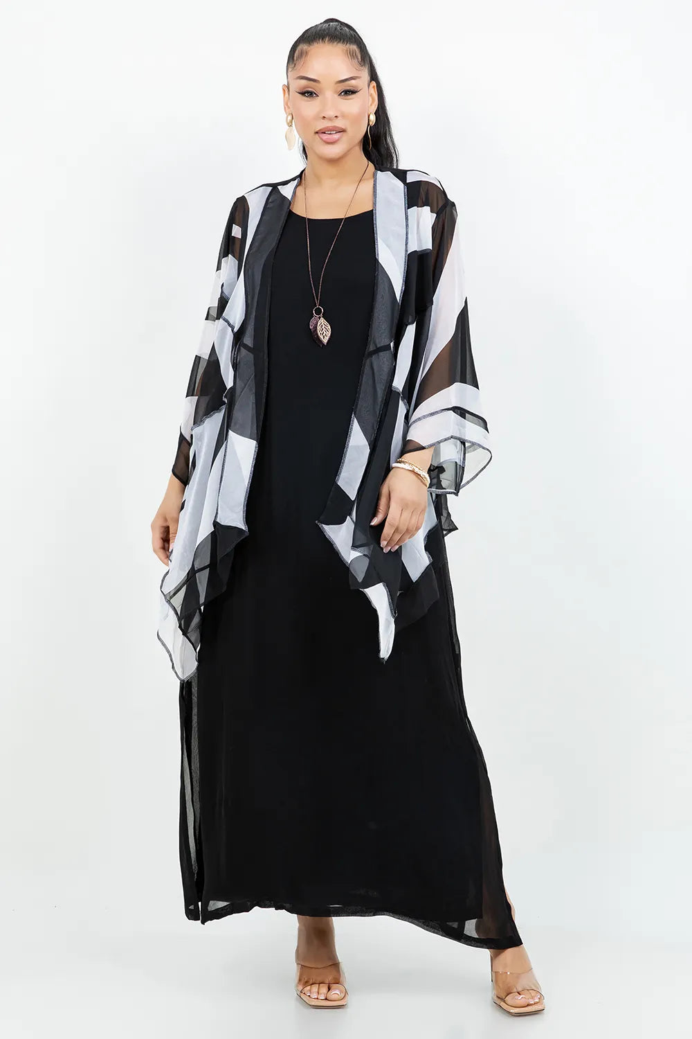 Sterling Style Short Butterfly Jacket - 6091SBJ BLK/WHT