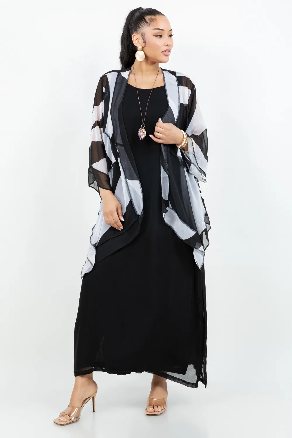 Sterling Style Short Butterfly Jacket - 6091SBJ BLK/WHT