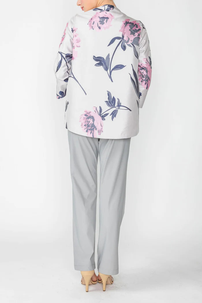 IC COLLECTION Jacket- 6096J- NAVY & PINK