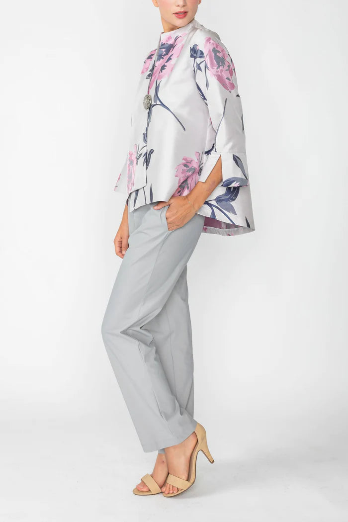 IC COLLECTION Jacket- 6096J- NAVY & PINK