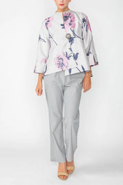 IC COLLECTION Jacket- 6096J- NAVY & PINK