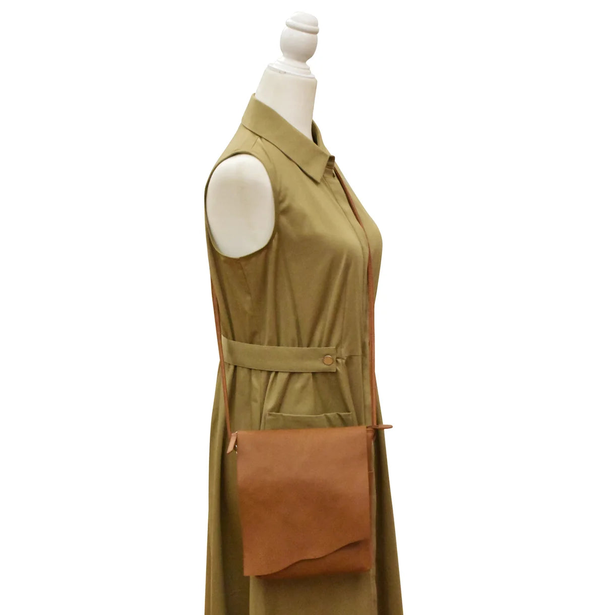 ili New York - ADJUSTABLE MIDI CANADA BAG - 6100 - Antique Saddle