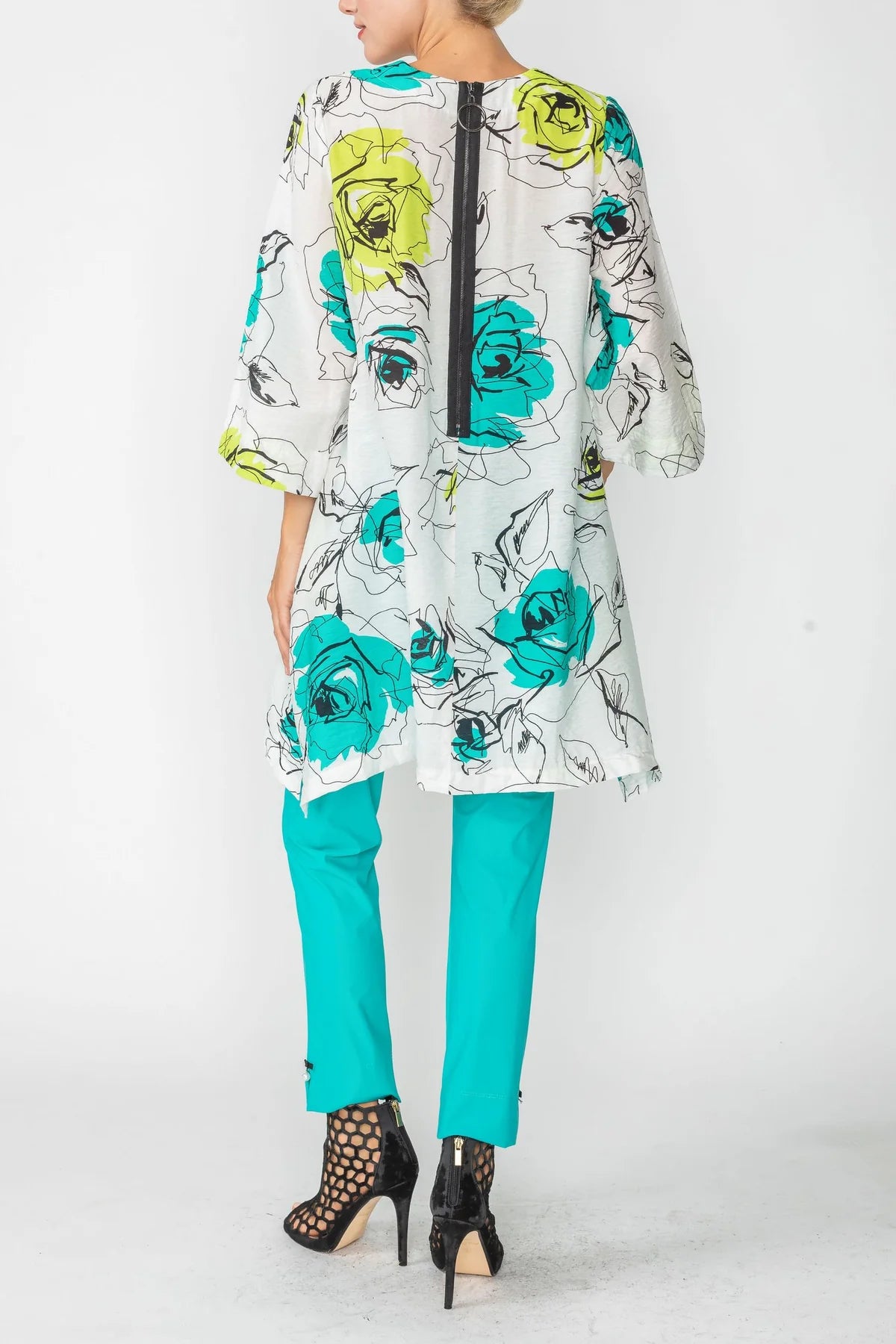 IC COLLECTION Top- 6107T- TURQUOISE