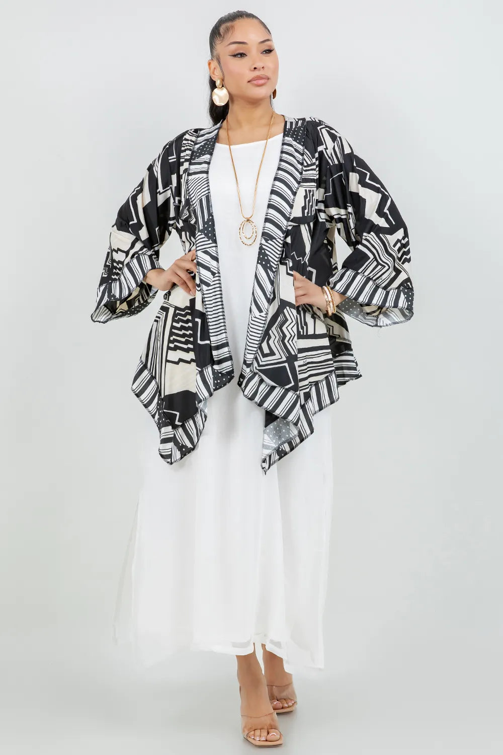 Sterling Style Short Butterfly Jacket - 6109SBJ BLACK/WHITE