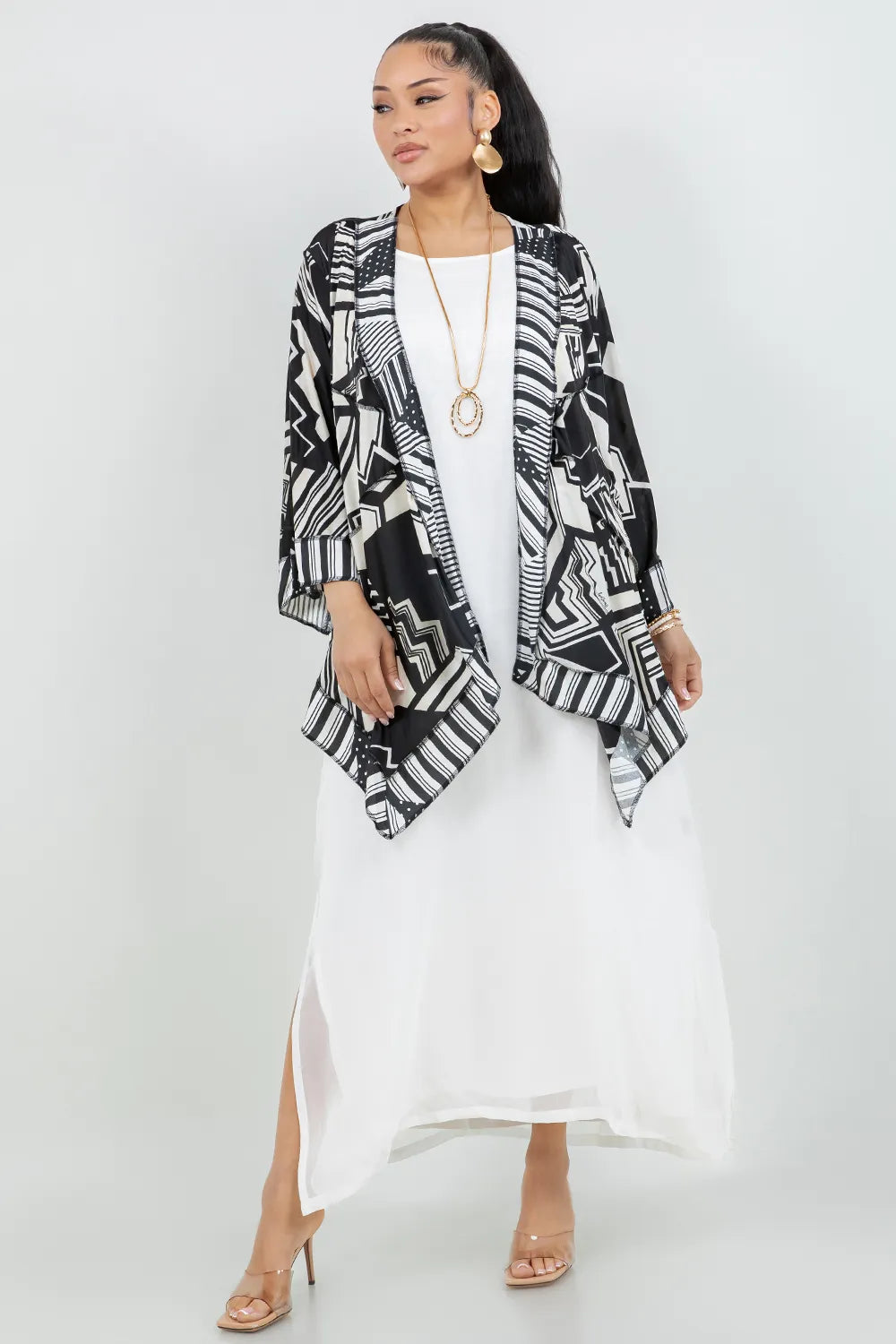 Sterling Style Short Butterfly Jacket - 6109SBJ BLACK/WHITE