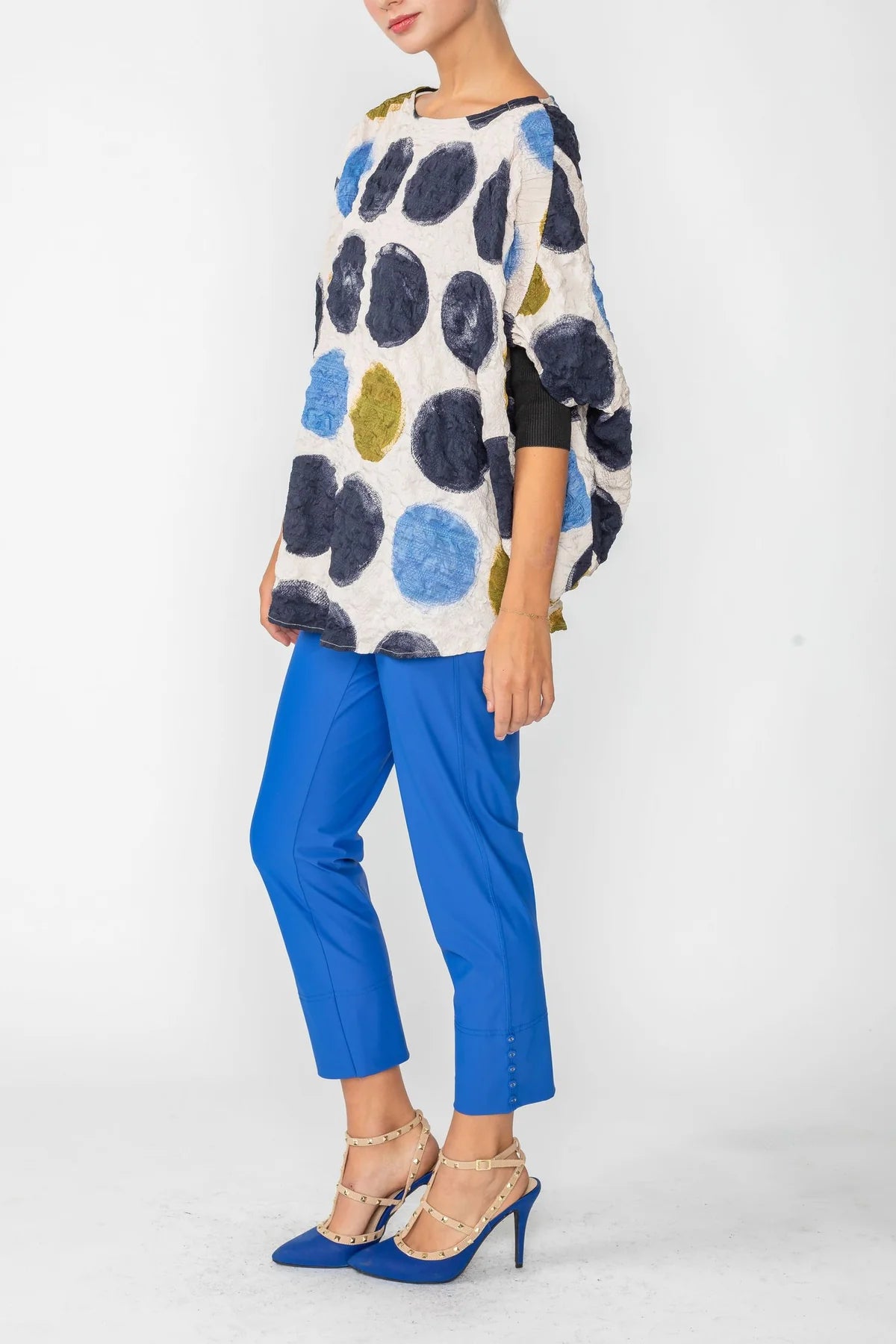 IC COLLECTION Top- 6113T- BLUE