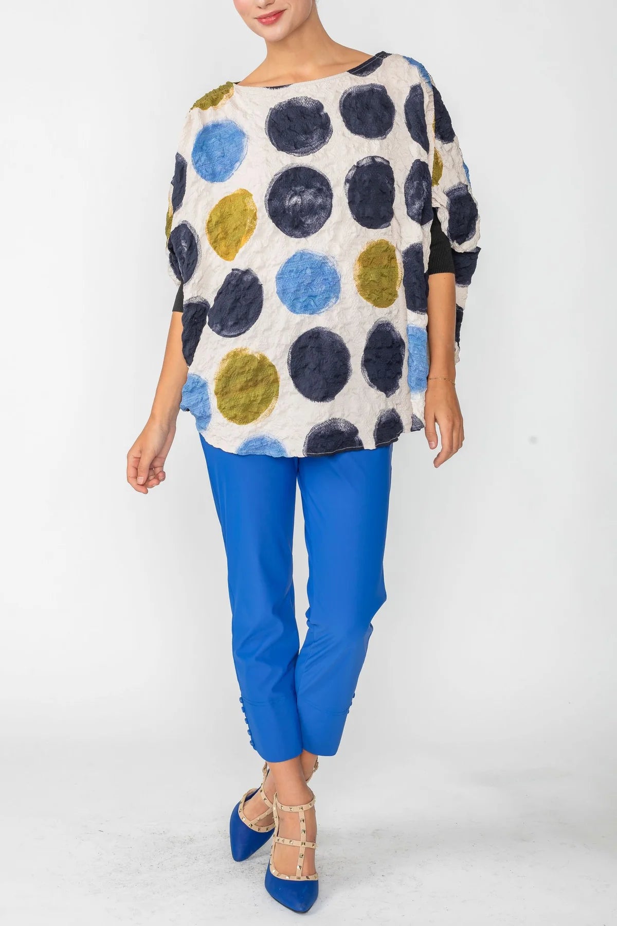 IC COLLECTION Top- 6113T- BLUE