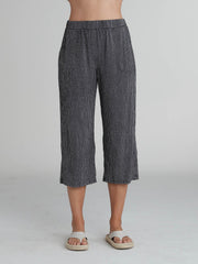 CUT LOOSE - Crinkle Check Easy Crop - 6122349