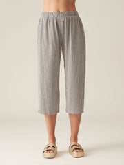 CUT LOOSE - Crinkle Check Easy Crop - 6122349