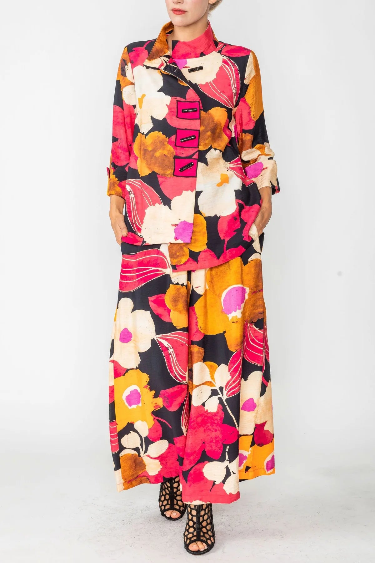 IC COLLECTION Top- 6124T- FUCHSIA