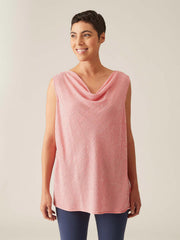 CUT LOOSE - Crinkle Check Draped Neck Top - 6125885