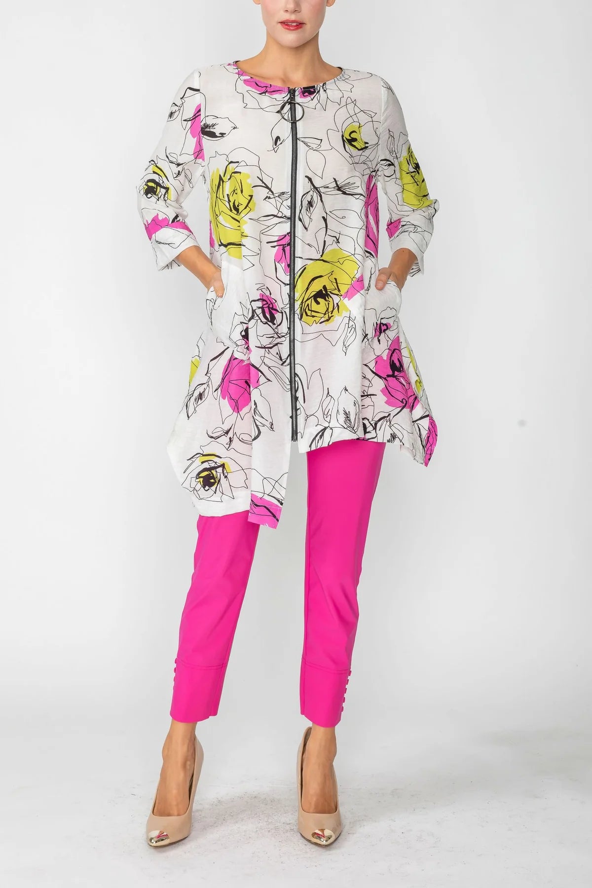 IC COLLECTION Top- 6125T- HOT PINK