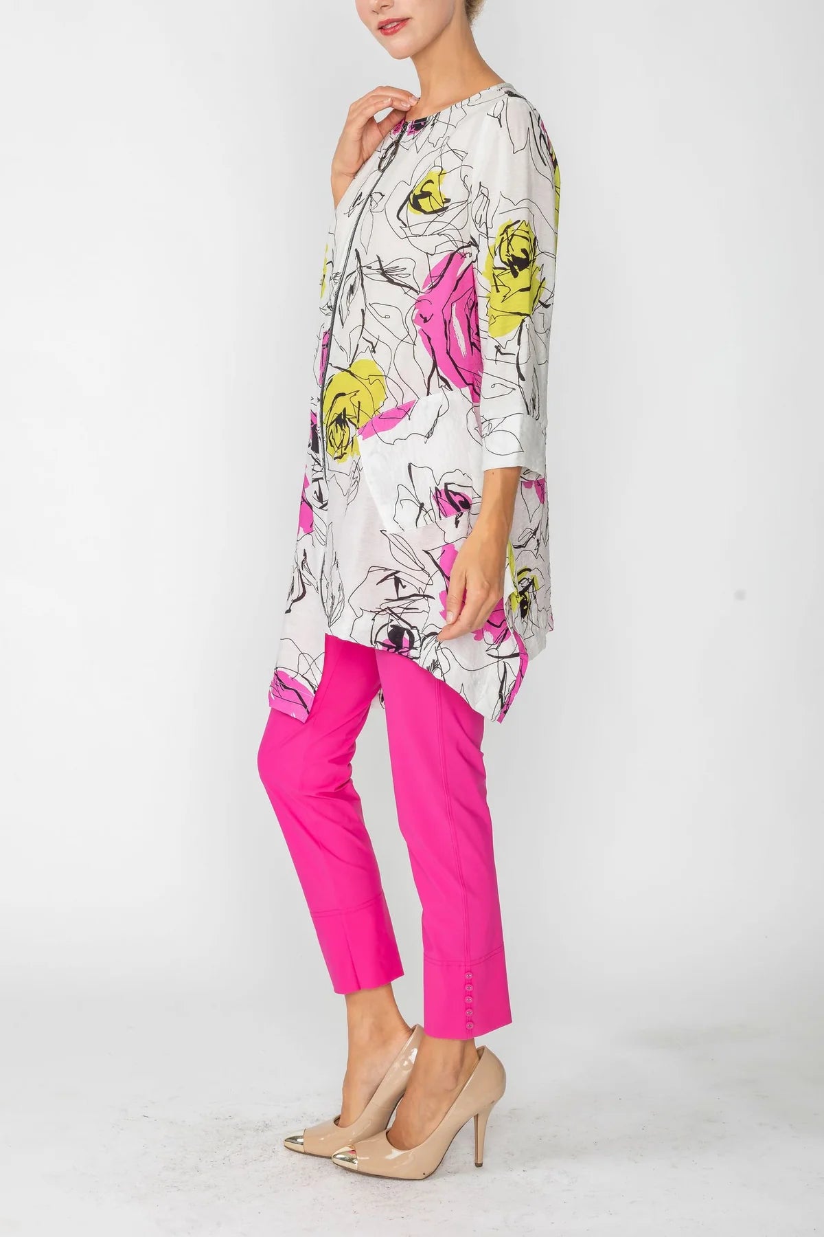 IC COLLECTION Top- 6125T- HOT PINK