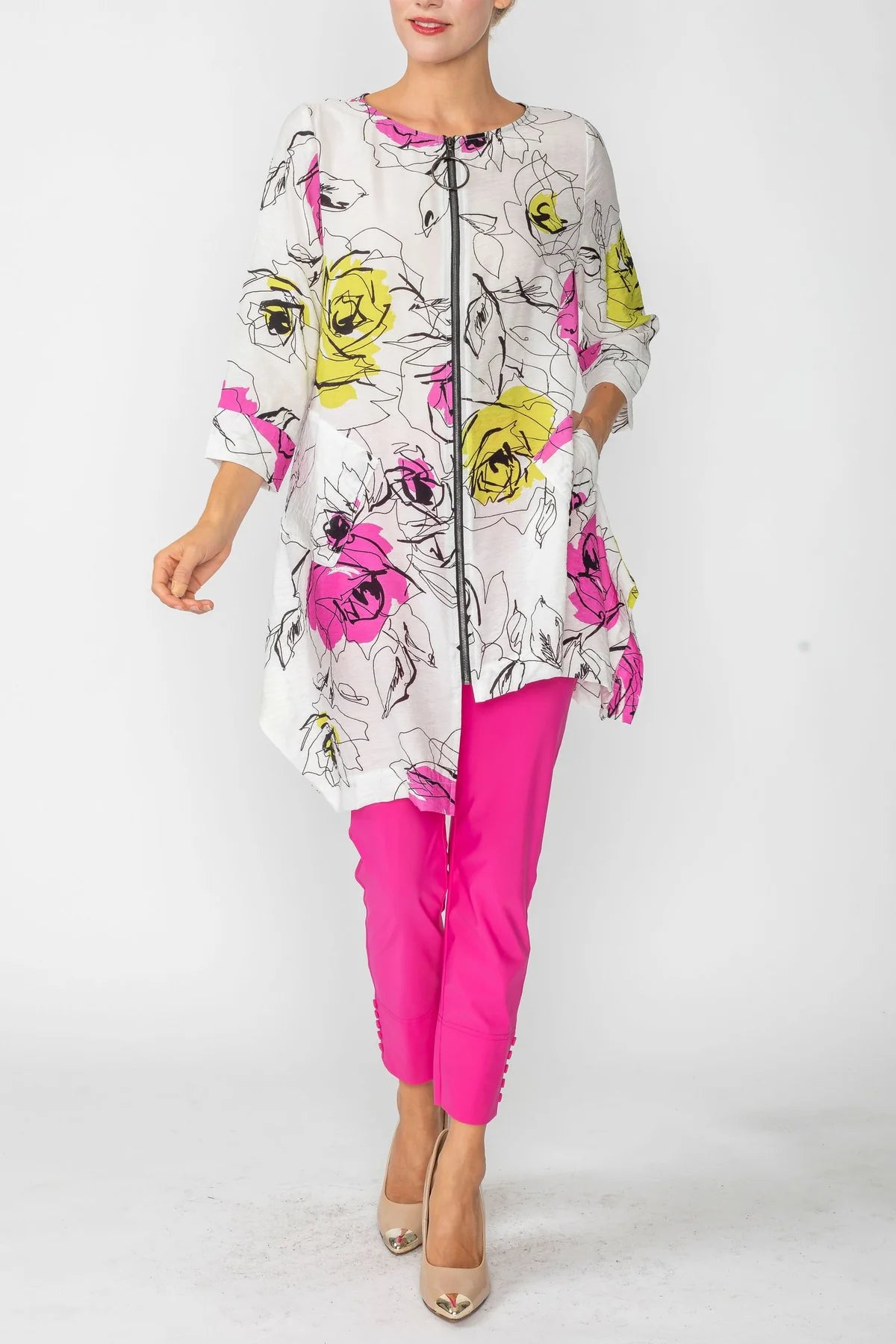 IC COLLECTION Top- 6125T- HOT PINK