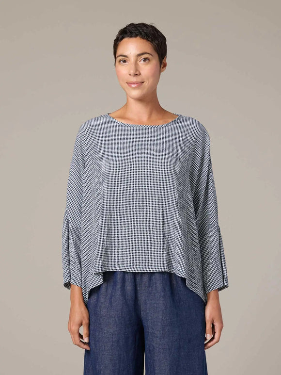 CUT LOOSE Crinkle Check Crop Top - 6126511