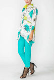 IC COLLECTION Top- 6126T- TURQUOISE