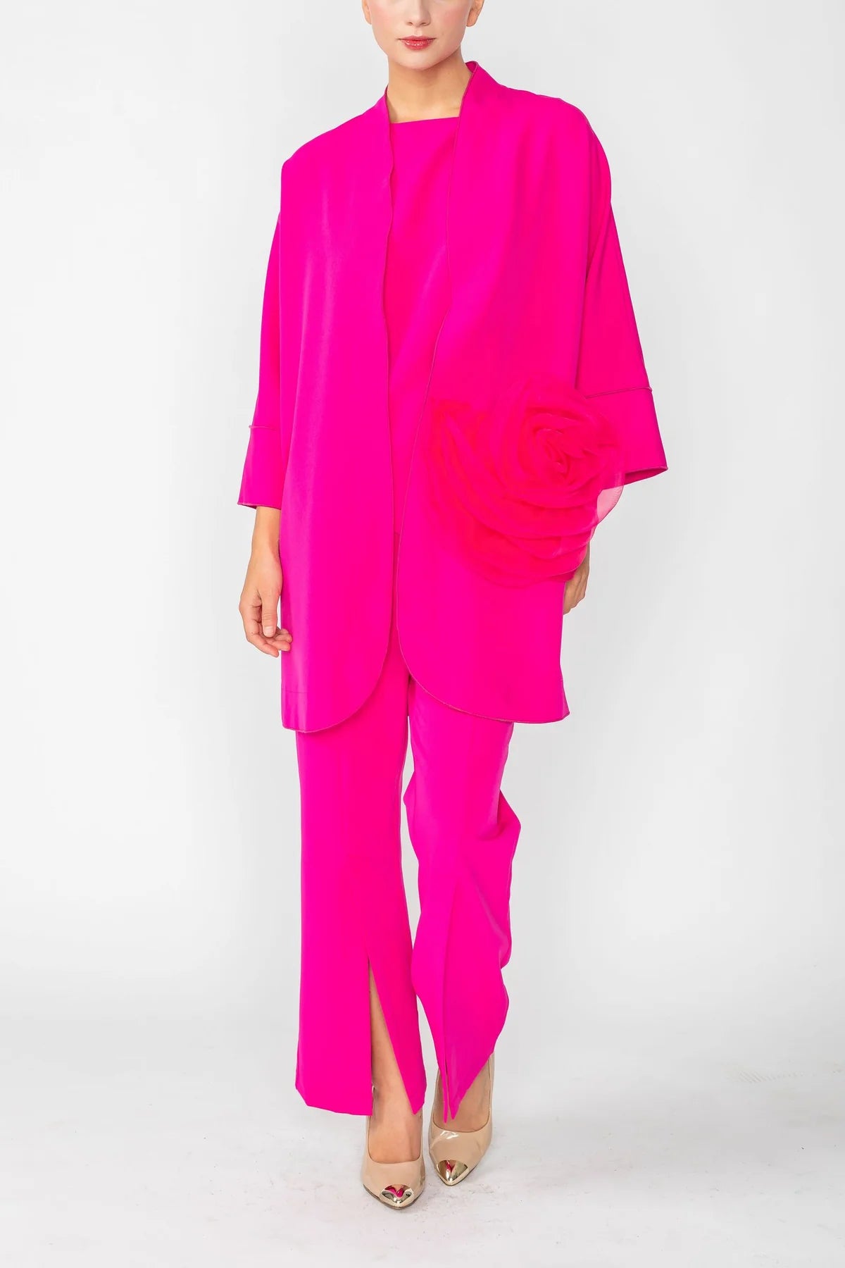 IC COLLECTION Jacket- 6130J- HOT PINK