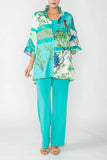 IC COLLECTION Top- 6137T- TURQUOISE