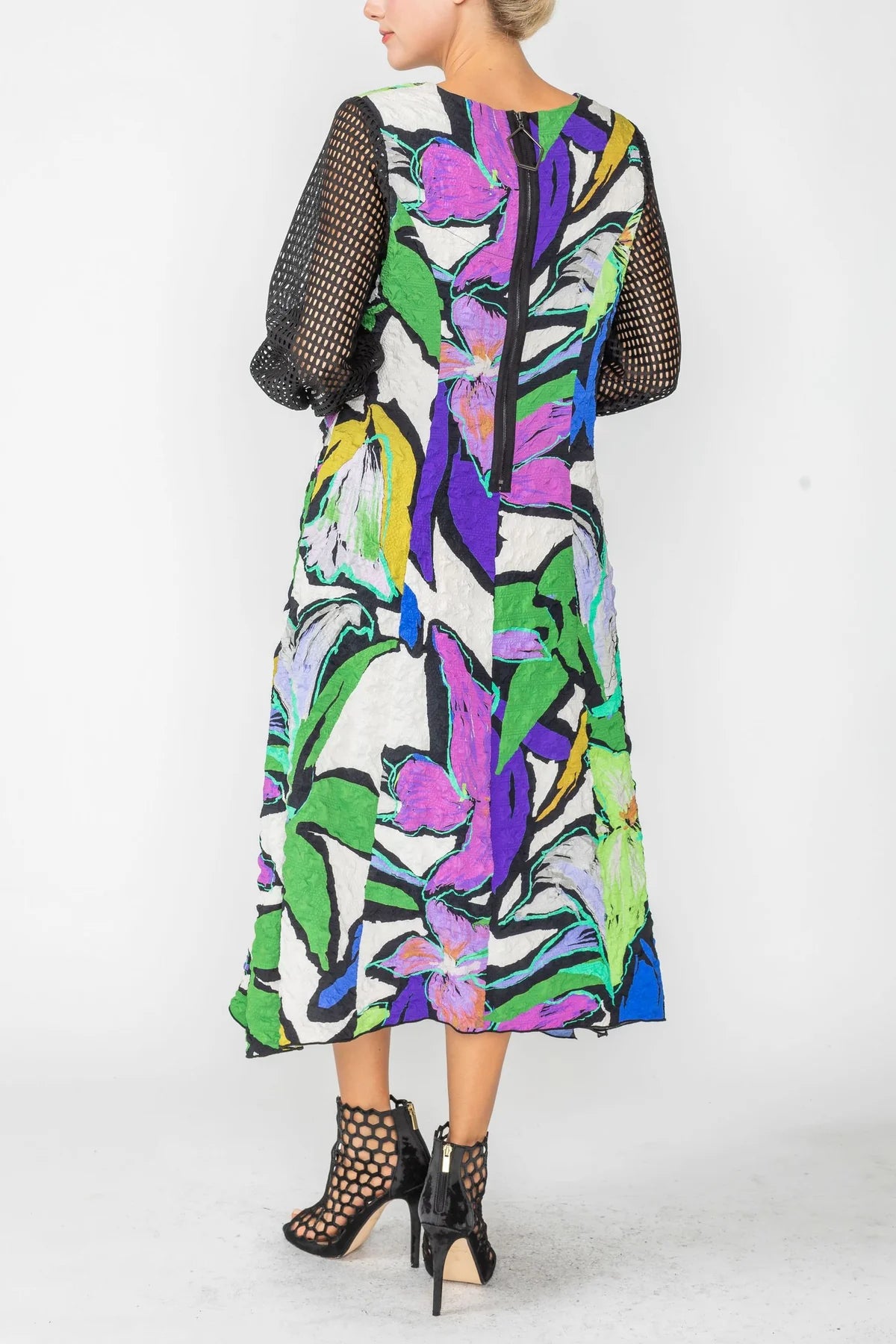 IC COLLECTION Dress- 6143D- MULTI