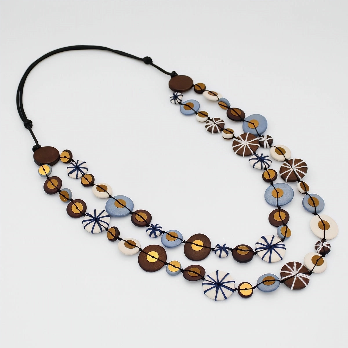 SYLCA Brown Melody Statement Necklace