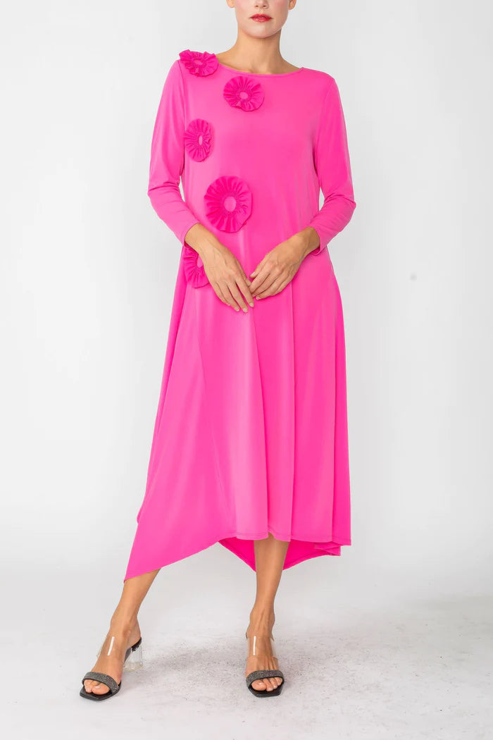 IC COLLECTION Dress- 6153D- PINK