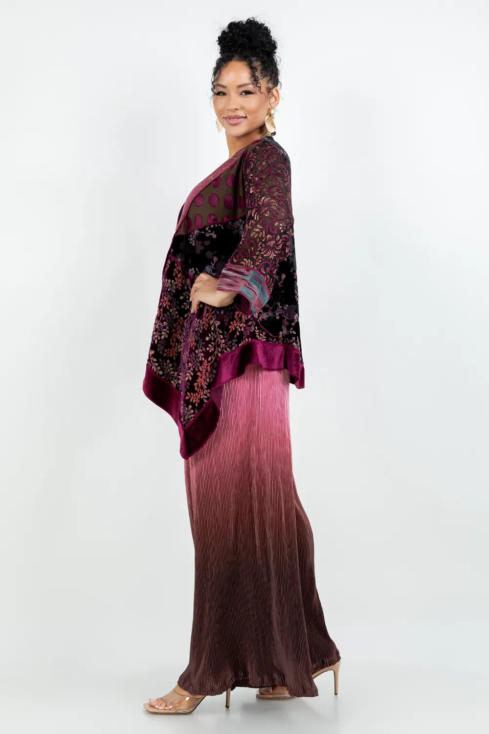Sterling Style Short Butterfly Jacket - 6167SBJ Wine