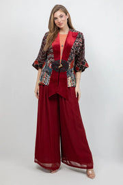 Sterling Style Frog Closure Jacket - 6183J Cherry