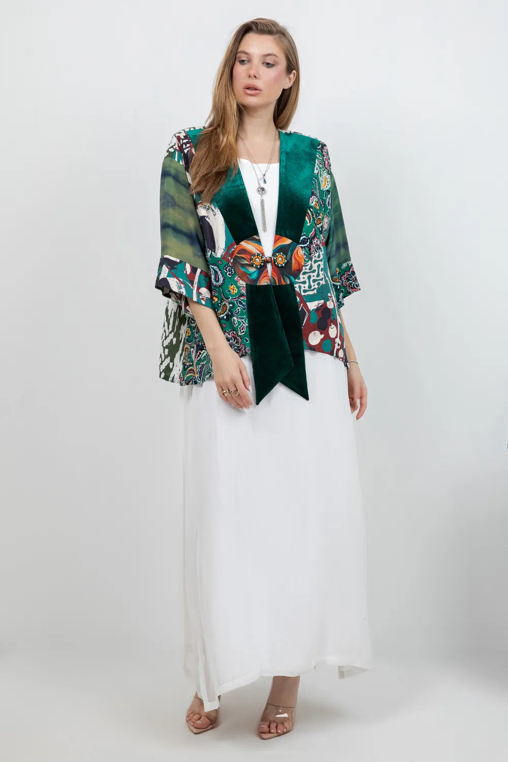 Sterling Style Frog Closure Jacket - 6188J Emerald