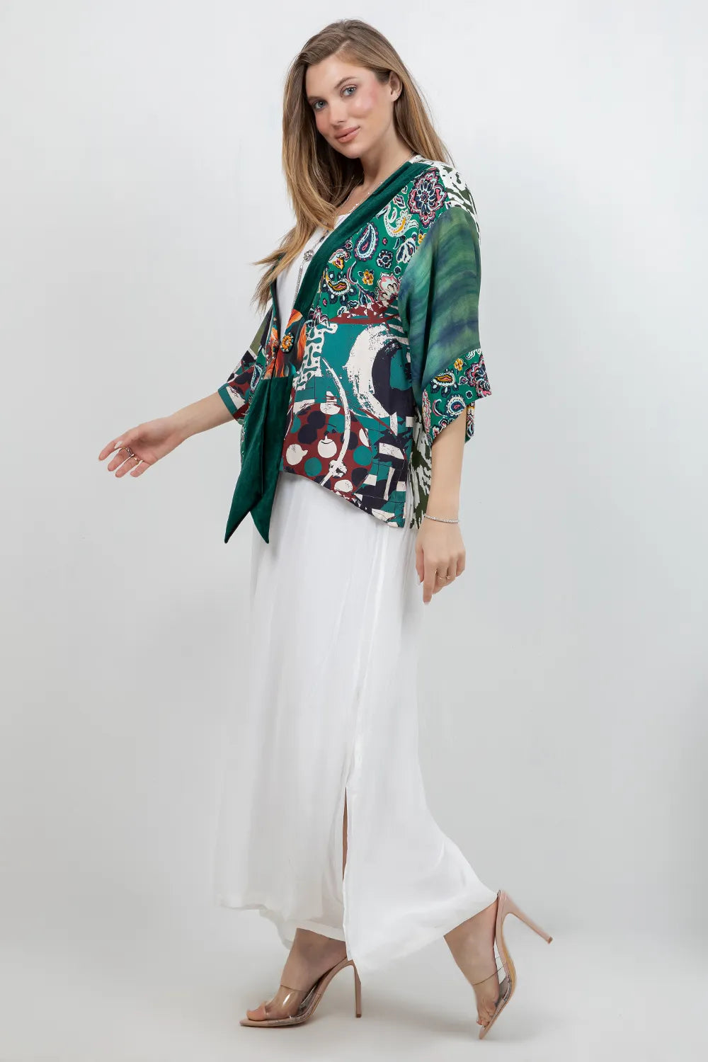 Sterling Style Frog Closure Jacket - 6188J Emerald