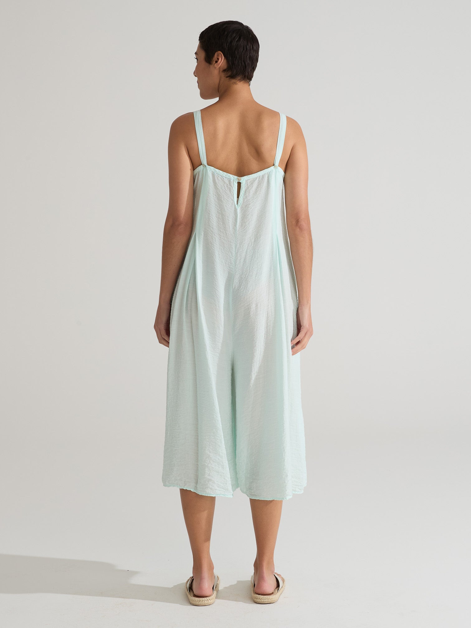CUT LOOSE - Rayon Parachute Crop Jumpsuit - 6212083