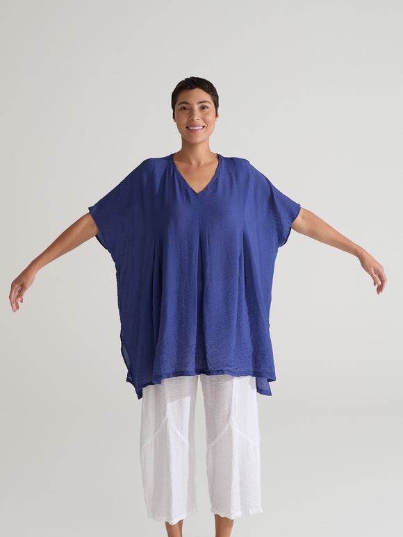 CUT LOOSE - Rayon Parachute O/S Pleat Top - 6216039