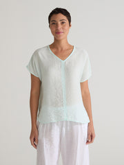 CUT LOOSE - Rayon Parachute V-Neck Popover - 6216241