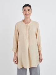 CUT LOOSE - Rayon Parachute Henley Tunic - 6216403